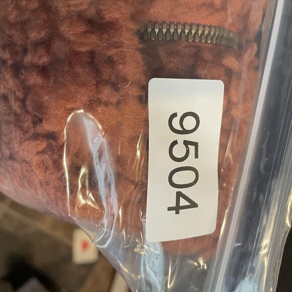 Patagonia Vest Womens Small Orange Dusty Mesa Fleece Full Zip High Pile Pockets - Picture 10 of 10